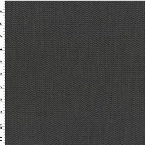 *2 1/4 YD PC--Gray/Black Herringbone Home Decorating Fabric